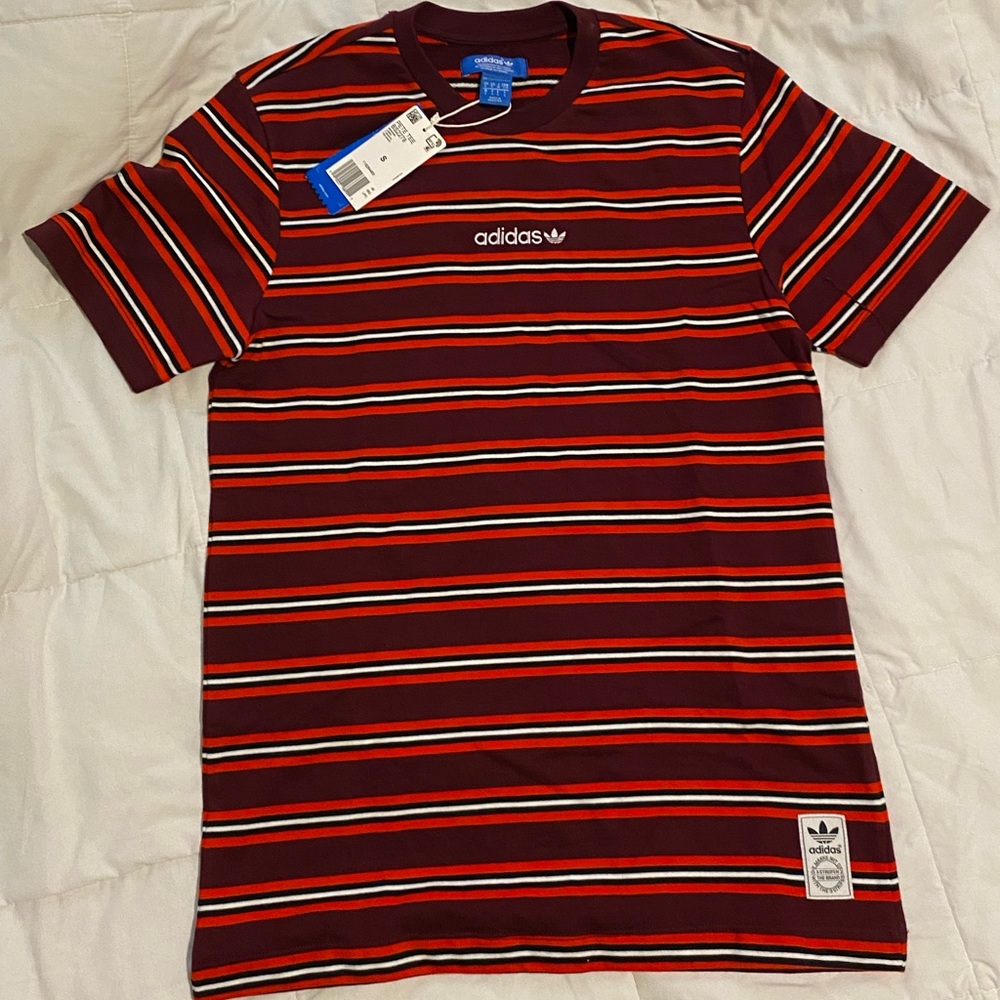 Adidas Pete Tee Maroon, Red, Black, White